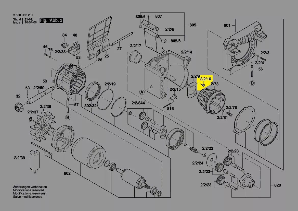 Vis réf. 2 609 003 830 BOSCH